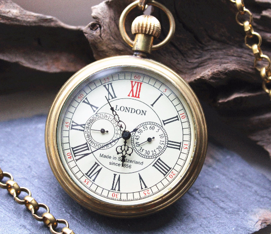 Copper pocket clearance watch