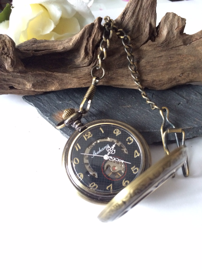 Bronze pocket cheap watch chain